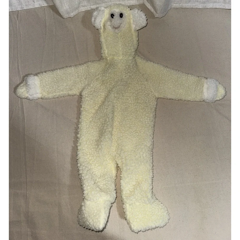 Vintage Dr Denton BabyGro Baby Sherpa Fleece Footed Pajamas 0-6 Mo. Duck Sleeper